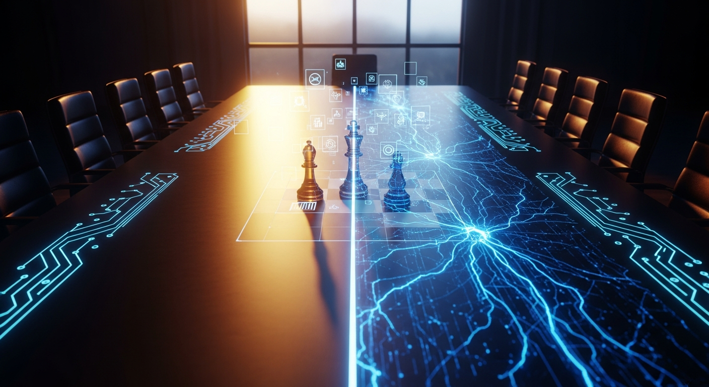 A founder reviewing an AI governance framework with clear risk categories and controls