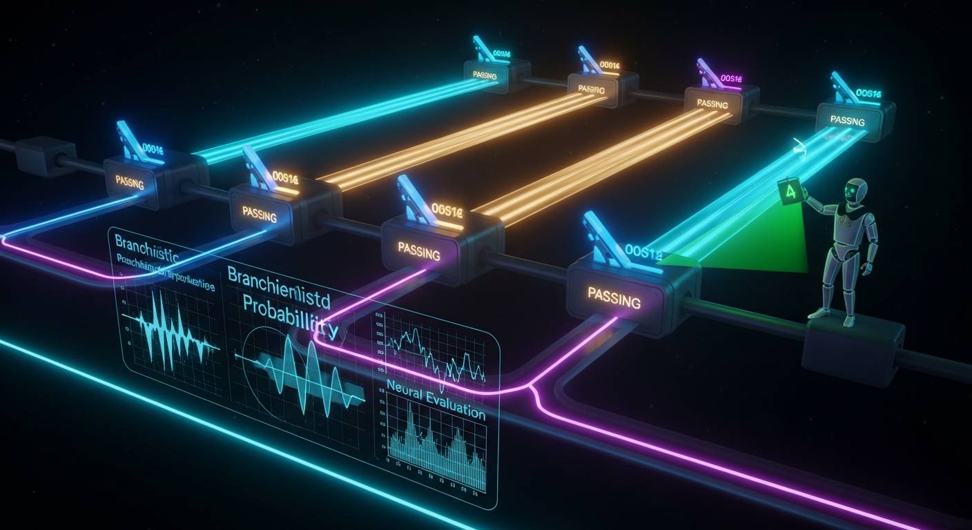 CI/CD pipeline diagram for AI evaluation with LLM-as-a-Judge gates