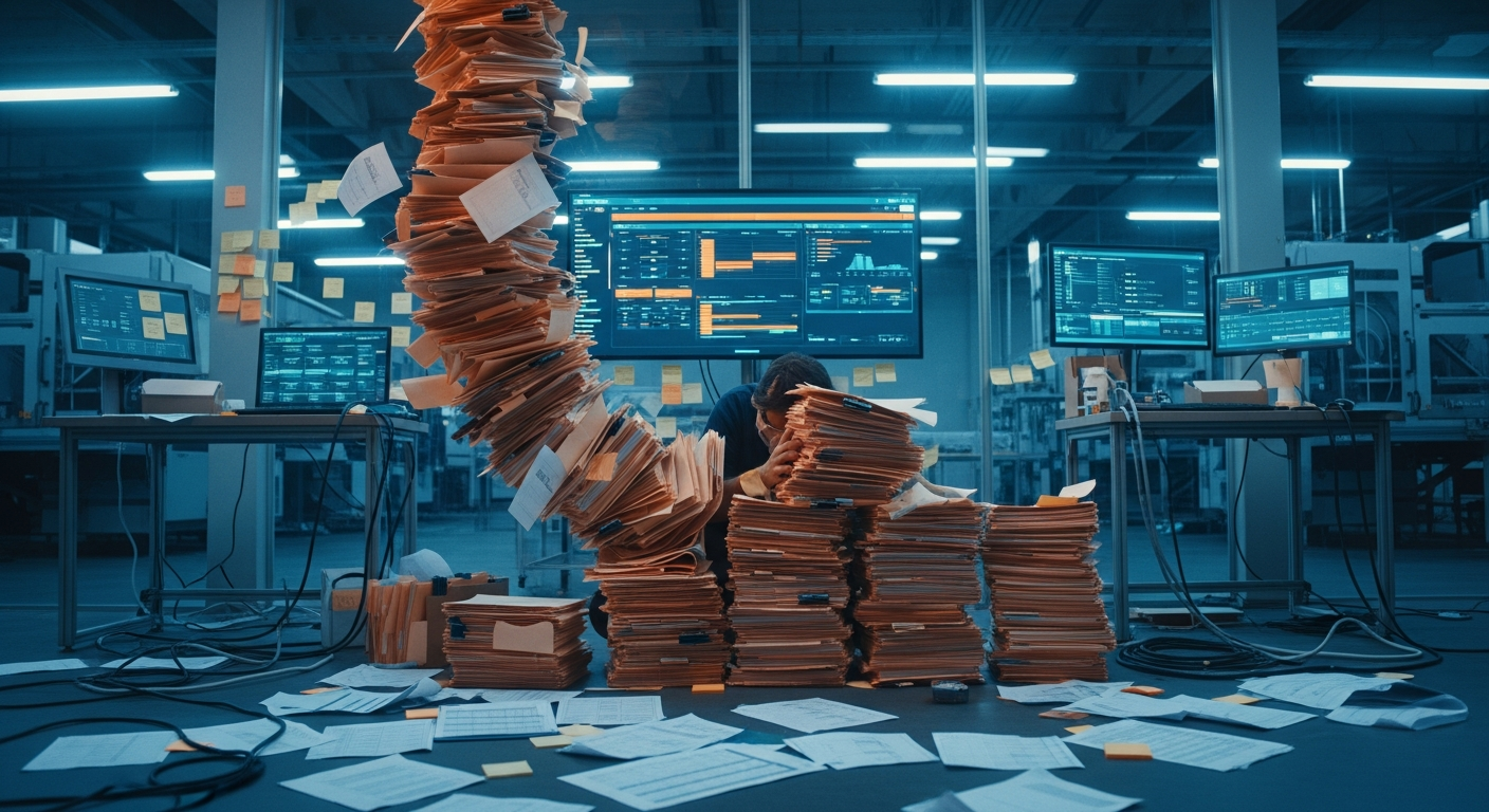 Operations team overwhelmed with manual processes and paperwork